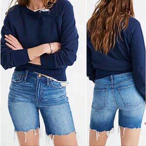 MADEWELL HIGH RISE MID LENGTH 7” SHORTS STYLE L0367 NEW SIZE 26